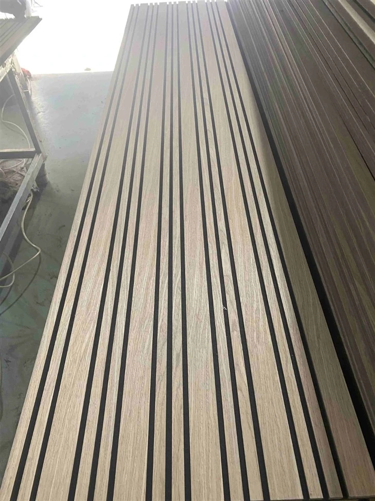 Wood Veneer Sheet Slatted Akupanel Acoustic Panel price